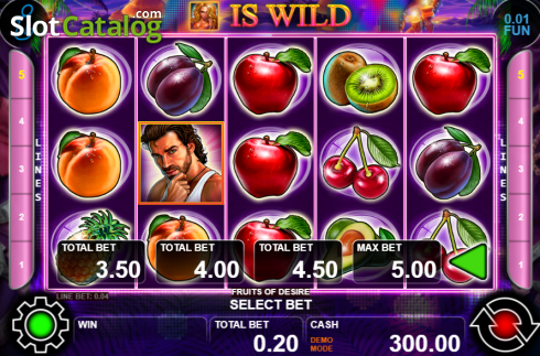 Скрин2. Fruits Of Desire слот