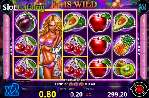 Скрин3. Fruits Of Desire слот