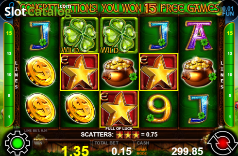 Скрин3. Full Of Luck слот