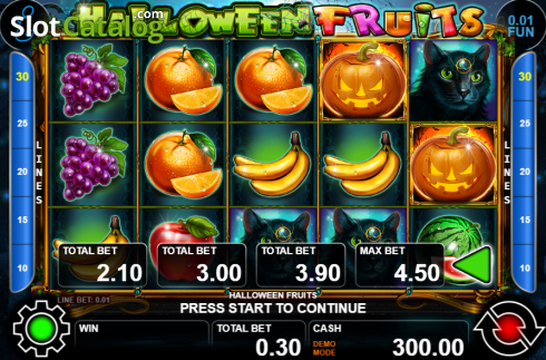 Скрин2. Halloween Fruits (Casino Technology) слот