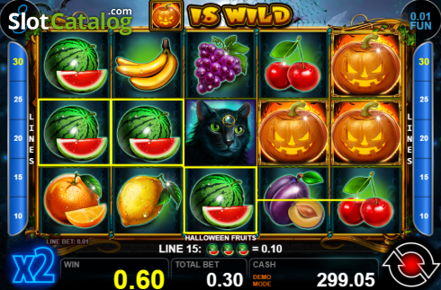 Скрин4. Halloween Fruits (Casino Technology) слот