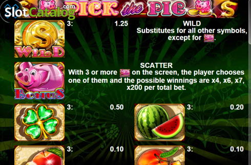 Скрин6. Pick The Pig слот