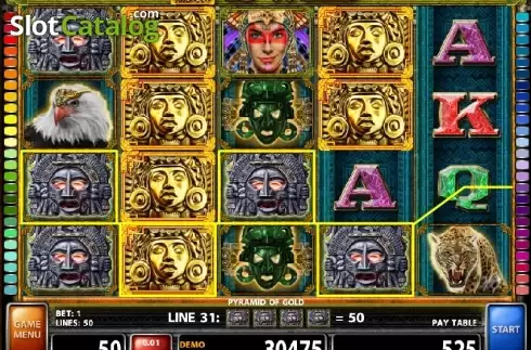 Скрин2. Pyramid Of Gold слот