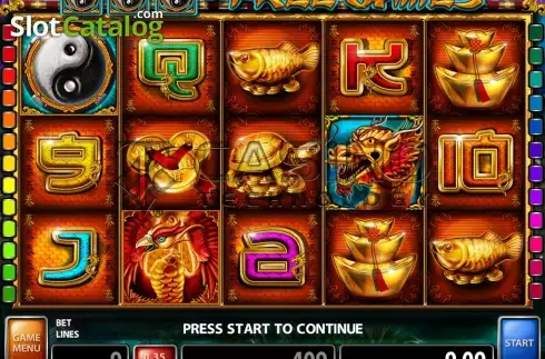Скрин3. Red Bird And Golden Dragon слот