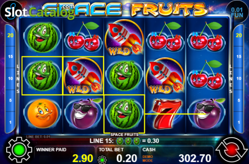 Скрин3. Space Fruits слот