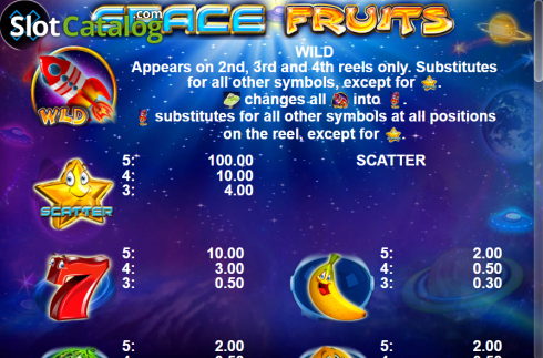 Скрин5. Space Fruits слот