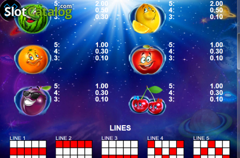 Скрин6. Space Fruits слот