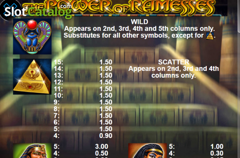 Скрин5. The Power Of Ramesses слот