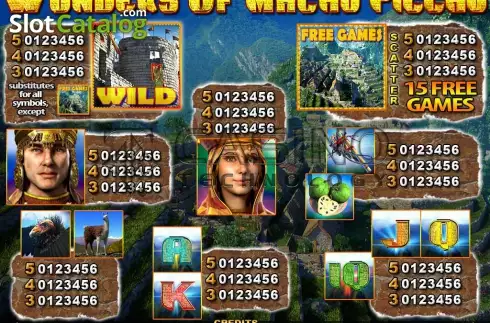 Скрин5. The Wonders Of Machu Picchu слот