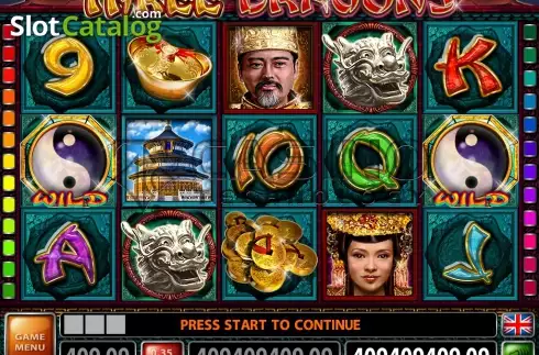 Скрин2. Three Dragons слот
