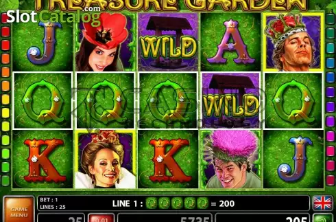 Скрин2. Treasure Garden слот