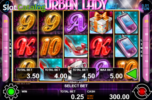 Скрин2. Urban Lady слот