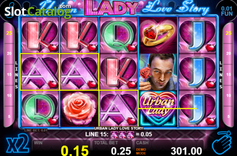 Скрин5. Urban Lady Love Story слот