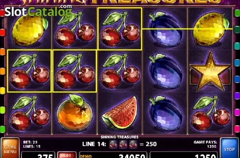 Скрин3. Shining Treasures слот