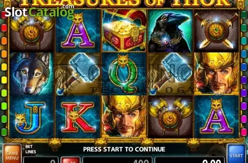 Скрин2. Treasures of Thor слот