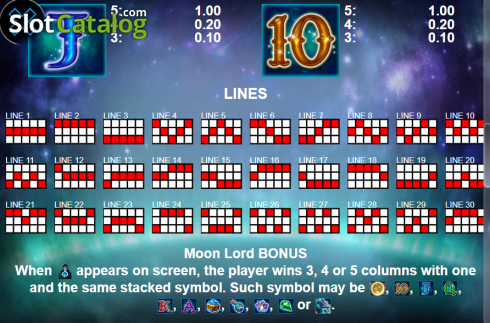 Скрин8. Moon Lord слот