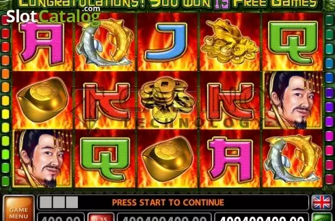 Скрин3. Flaming Treasures слот