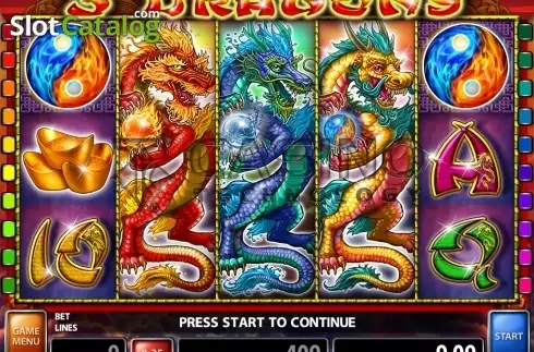 Скрин2. 3 Dragons слот