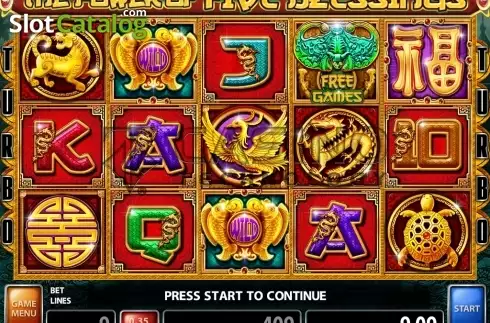 Скрин3. The Power of Five Blessings слот