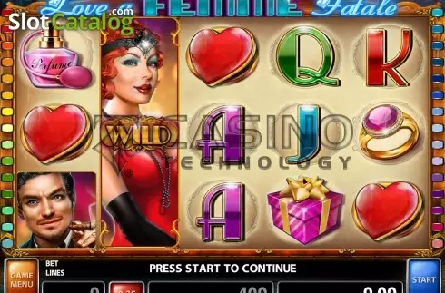 Скрин2. Love a Femme Fatale слот