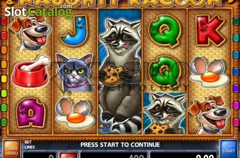 Скрин3. Naughty Racoon слот