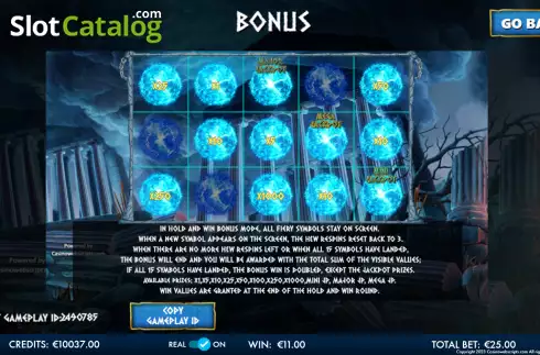 Скрин9. Reels of Zeus - Godlike Hold and Win слот