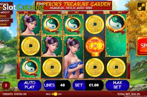 Скрин3. Emperor's Treasure Garden слот