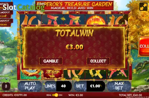 Скрин5. Emperor's Treasure Garden слот
