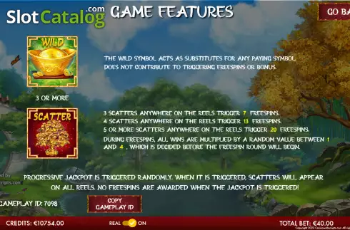 Скрин9. Emperor's Treasure Garden слот