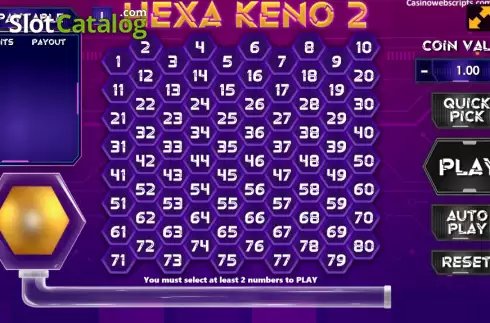 Скрин2. Hexa Keno 2 слот