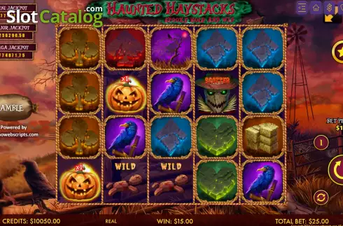 Скрин3. Haunted Haystacks - Spooky Hold and Win слот