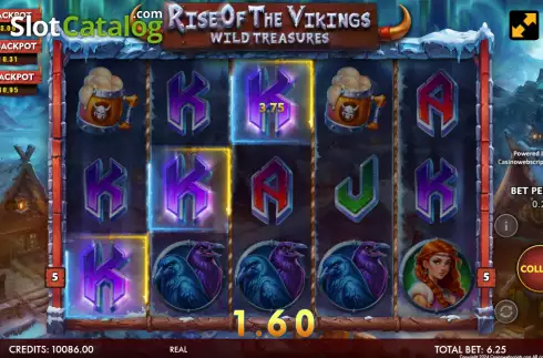 Скрин3. Rise of The Vikings - Wild Treasures слот