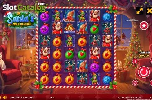 Скрин2. Santa's Wild Cascade слот