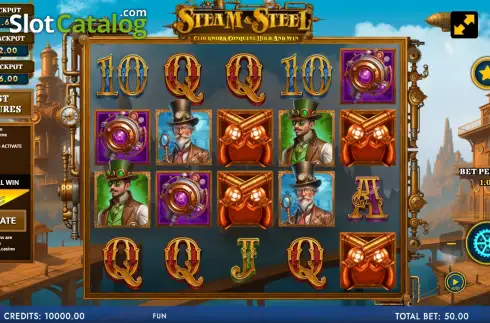 Скрин2. Steam & Steel - Clockwork Conquest слот