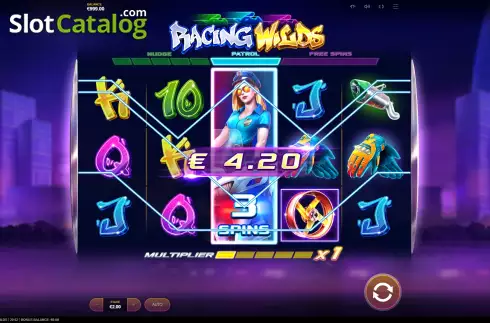Скрин5. Racing Wilds слот