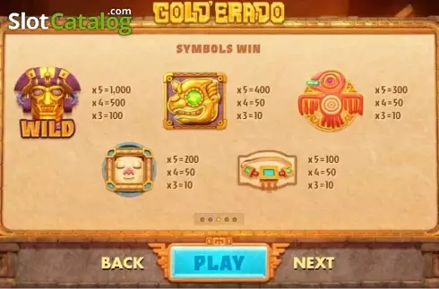 Скрин2. Gold'Erado слот