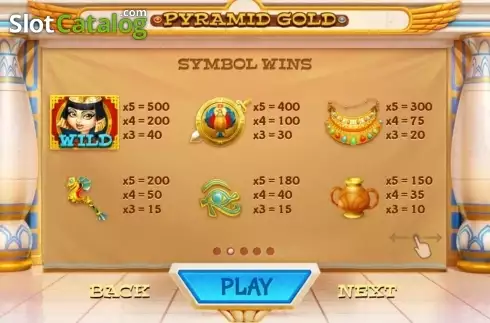 Скрин2. Pyramid Gold слот