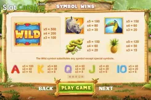 Скрин2. Rhino Rumble слот