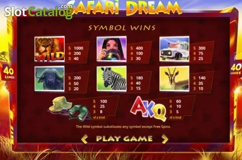 Скрин2. Safari Dream слот
