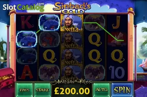 Скрин6. Sinbad's Gold слот