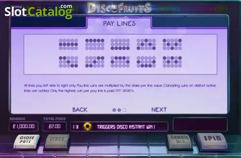 Скрин2. Disco Fruits (Cayetano Gaming) слот