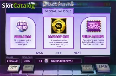 Скрин4. Disco Fruits (Cayetano Gaming) слот