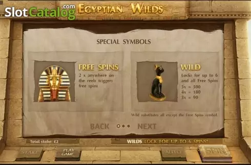 Скрин2. Egyptian Wilds слот