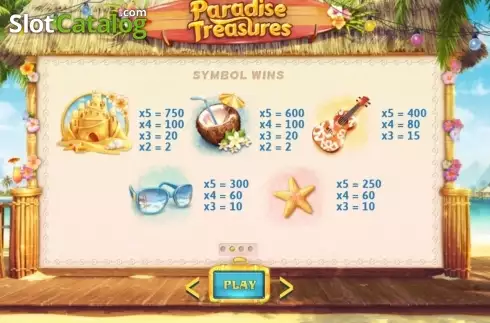 Скрин3. Paradise Treasures слот