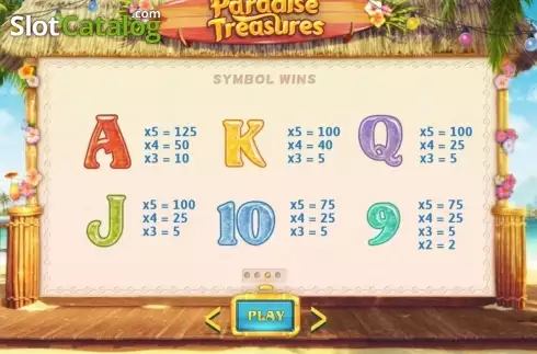 Скрин4. Paradise Treasures слот