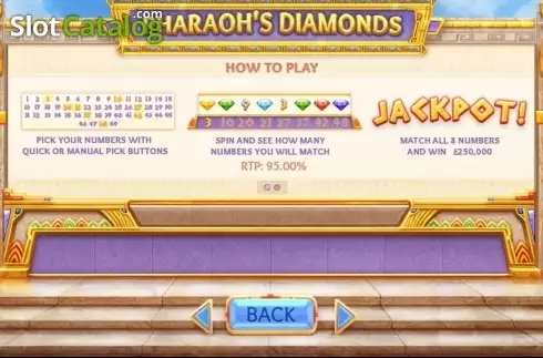 Скрин2. Pharaoh's Diamonds слот