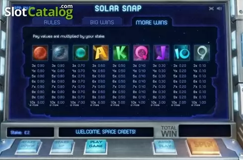 Скрин5. Solar Snap слот