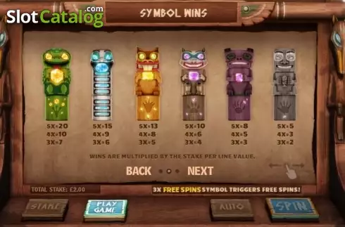 Скрин3. Totem's Wild слот