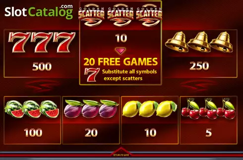 Скрин6. 777 Golden Scatter слот