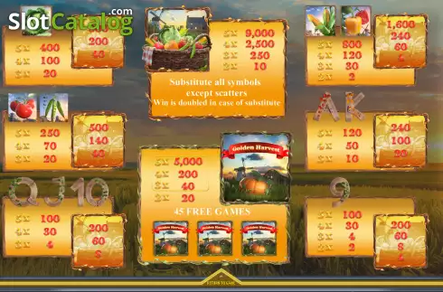 Скрин6. Golden Harvest (Champion Studio) слот